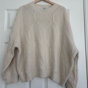 Grey bandit Logan oversized sweater in cream size small